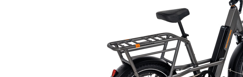 Radrunner Rear Rack Behind the Bike: RadRunner 3 Plus