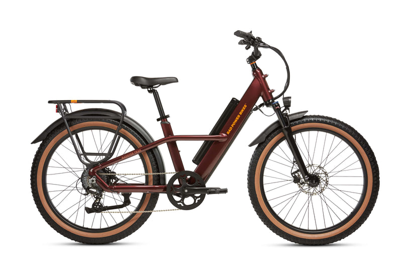 Right side view of the Radster Trail in Copper Red (size large).