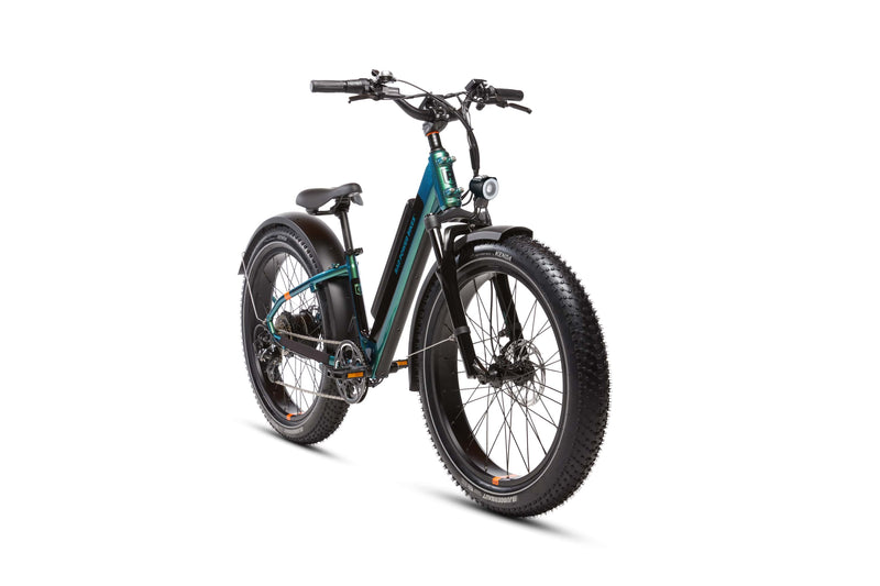 Angled right side view of a RadRover 6 Plus Step-thru electric fat tire bike