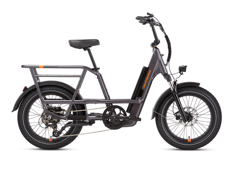 Rad Power Bikes RadRunner 3 Plus Electric Utility Bike in Charcoal Grey 6061 Aluminum Alloy