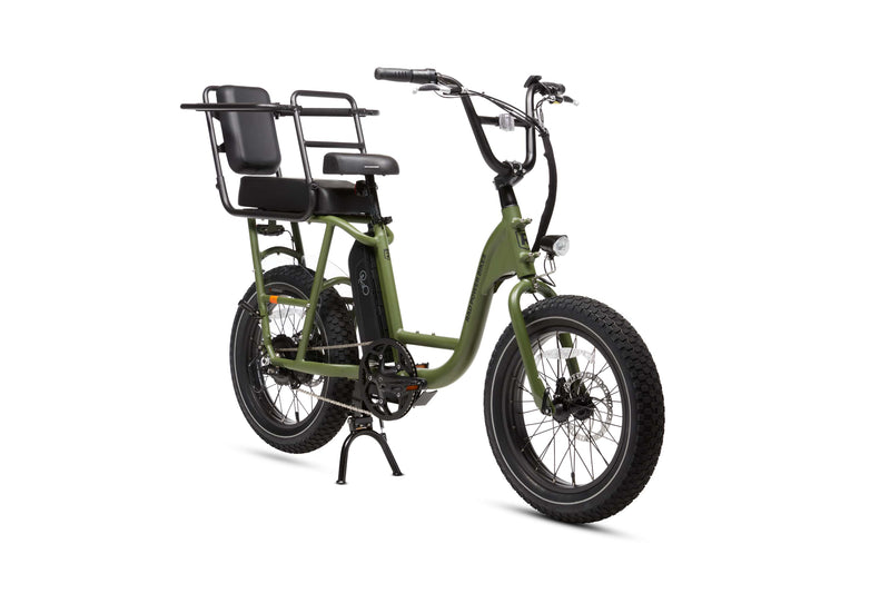 RadRunner Caboose and Passenger Package installed on a RadRunner 2 electric utility bike