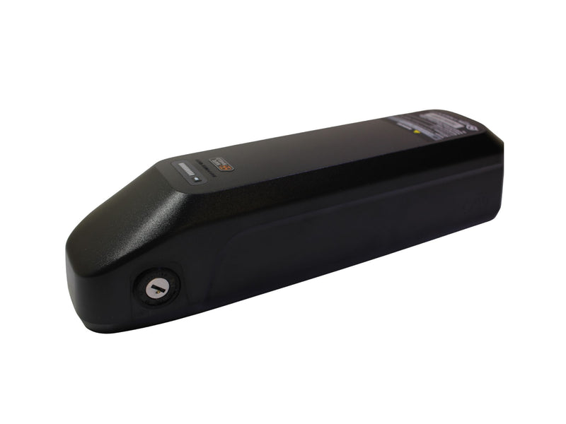 Black Safe Shield ebike battery on a white background