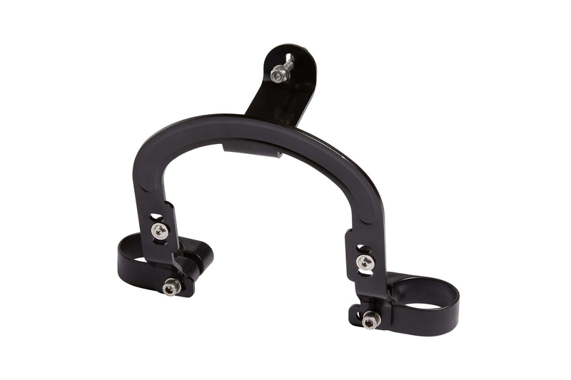 Additional view of the lock mount, a u-shaped design with three attachment points to the bike and lock.