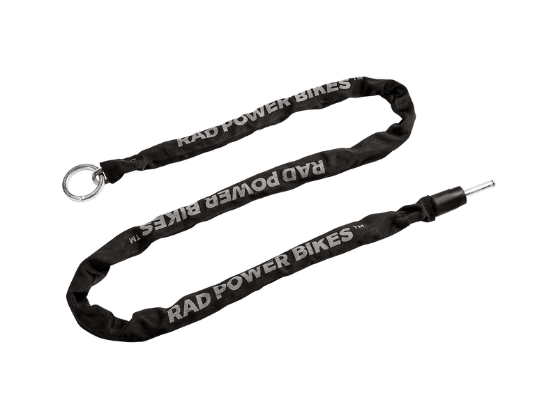 Long Security Chain which is a length of steel links covered by a nylon sheath