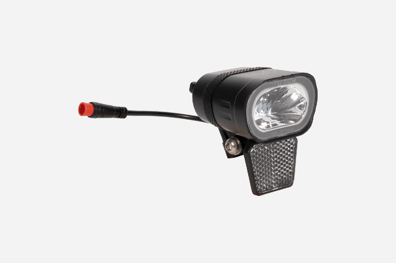 Replacement headlight for the RadMission Electric Metro Bike.