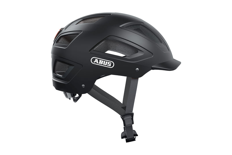 Side view of the black ABUS Hyban 2.0 Helmet
