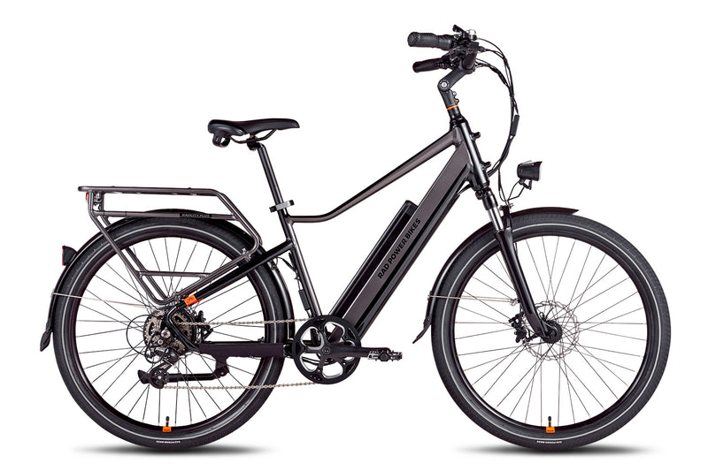 Rad Power Bikes | City 5 High Step Black Electric Commuter Bike